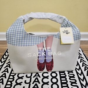 👠MARC JACOBS X WIZARD OF OZ👠 THE RUBY SLIPPERS LEATHER THE SACK BAG LARGE